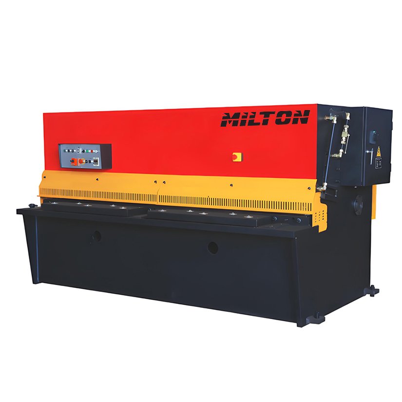 Hydraulic swing beam shears